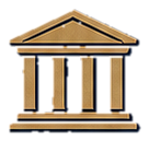 Greek column icon representing authentic recipes